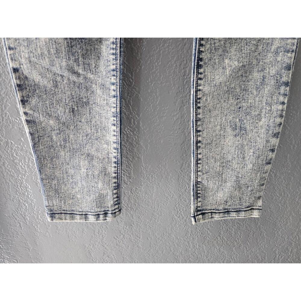 Cello Denim Jeans Pants Acid Wash High Waist Skinny Size 7 Jr Buttons Closer - Picture 9 of 16